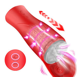 カスタマイズされたインテリジェント航空機メンズカップ自動マッサージペニストレーナー振動刺激前立腺大人セックスカラーボックス - Product Image 1