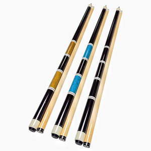 Vente en gros <span class=keywords><strong>de</strong></span> queues <span class=keywords><strong>de</strong></span> billard personnalisées <span class=keywords><strong>de</strong></span> haute qualité, en érable, en deux parties, avec joint 5/16*18 et embout <span class=keywords><strong>de</strong></span> 12,5 mm, pour clubs et bars - Product Image 1