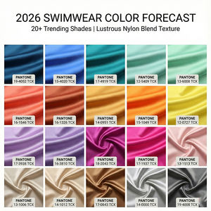 قماش ملابس السباحة المخصص 200 جرام/متر مربع من النايلون والسباندكس المعاد تدويره بشهادة GRS سريع الجفاف مضاد للبكتيريا قماش محبوك لملابس السباحة - Product Image 3