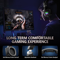 Los mejores auriculares para juegos con cable RGB ONIKUMA K8 con micrófono para PC Esports para escuchar pasos, auriculares asequibles para jugadores