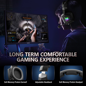 Los mejores auriculares para juegos con cable RGB ONIKUMA K8 con micrófono para <span class=keywords><strong>PC</strong></span> Esports para escuchar pasos, auriculares asequibles para jugadores - Product Image 4