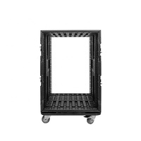 19 "260/390mm VENTE CHAUDE HAUTE QUALITÉ 8U 12U 14U 16U AMPLIFICATEUR RACK CASE FLIGHT CASE Boîtier en plastique