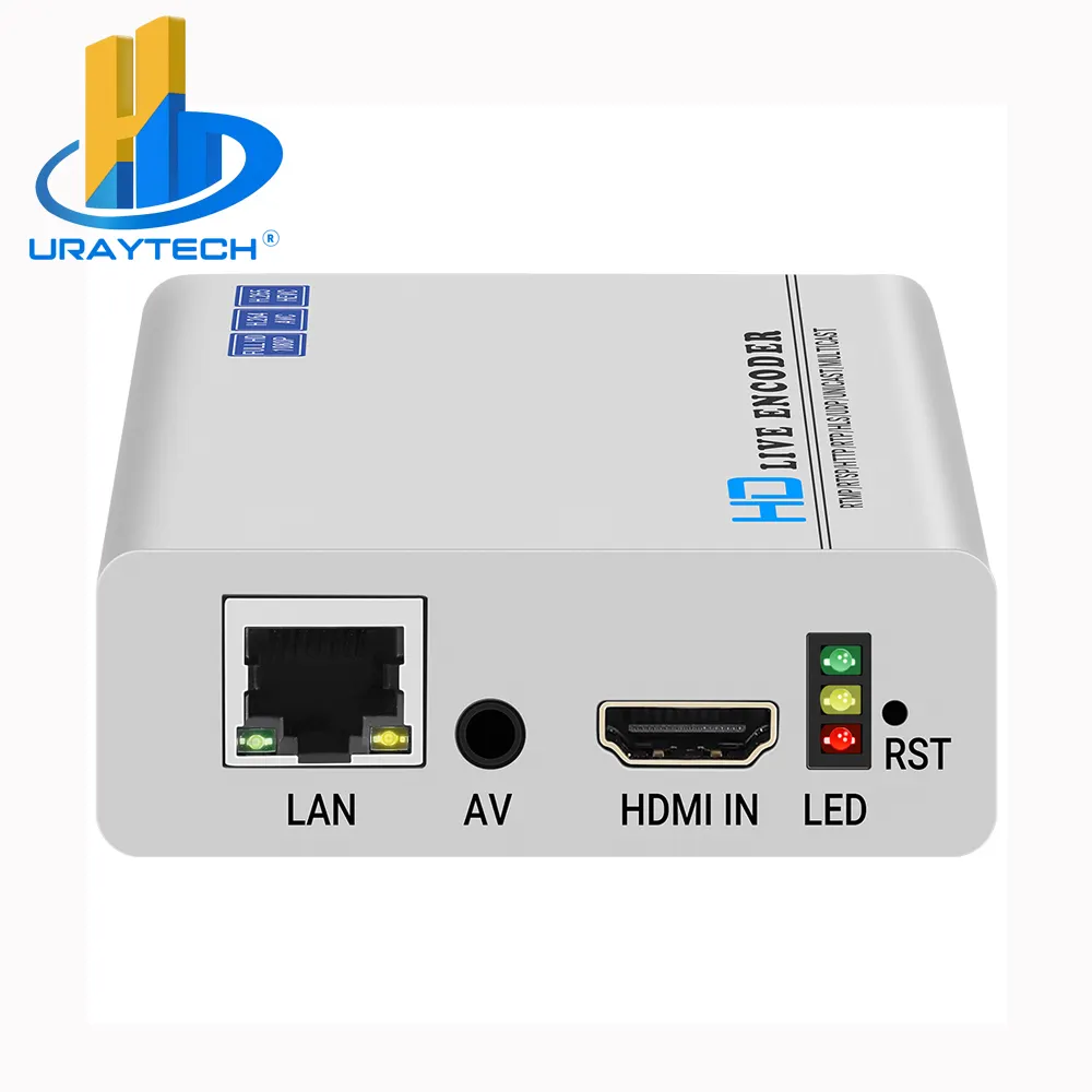 URay H.265 Encoder H.264 HDMI CVBS AV RCA Video Streaming, Enkoder IPTV Video SD HD Siaran Langsung dengan PAL NTSC