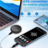 Enregistreur vocal portable, lecteur MP3, commande vocale intelligente HD, enregistrement audio longue distance, mini appareil d'enregistrement pour les réunions d'affaires