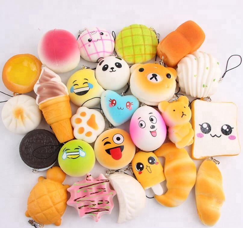 Индивидуальное kawaii пользовательские замедлить рост ПУ пены Новый мягкими лицензированных Японии оптовая животных мягкий брелок для детей