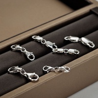925 argent Sterling Extender Double griffe connecteur petit collier Bracelet bijoux à bricoler soi-même faisant des résultats fournitures