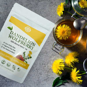 Chinaherbs ชาสมุนไพรทำความสะอาดตับ6กรัม * 21ถุงแดนดิไลออนและชาหมาป่าเบอร์รี่สำหรับทำความสะอาดตับ - Product Image 1