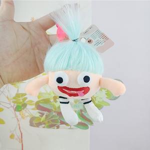 Haute qualité mignon saucisse bouche saillie yeux fou poupée en peluche pendentif poupée en peluche porte-clés - Product Image 5