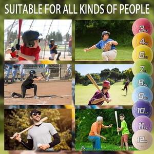 كرات مرجحة لممارسة البيسبول مخصصة 9 بوصة عالية الجودة 3 أونصة-12 أونصة من المصنع للبيع بالجملة - Product Image 6