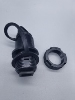 Adaptador Óptico Reforzado y Resistente al Agua FTTA IP68 para Exteriores, Mini SC MPO, Conector SC/APC, 1 Puerto, Negro
