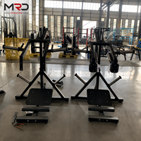 Rack d'entraînement en acier pour squats et soulevés de mollets, à charge par plaques, pour le renforcement des mollets en salle de sport