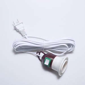 Treo đèn ổ cắm 2 vuông pin cắm dây điện EU Anh Mỹ E27 chuyển đổi ánh sáng cáp điện - Product Image 5