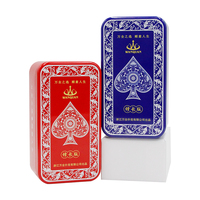 WQROYAL Marque Propre – Jeu de Cartes de Poker 100% PVC Imperméable, Nouveauté, Vente Chaude, Emballage en Boîte Métallique pour Jeu, Personnalisation Acceptée