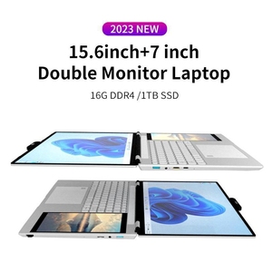 Nuovo computer portatile Nuevo 15.6 "+ 7" Dual Touch Screen 180 grado di apertura vincere 11 Intel N95 retroilluminazione tastiera doppio schermo portatile - Product Image 2