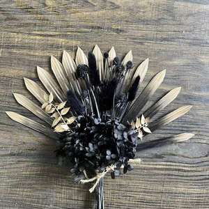 Abanico de Flores Secas Hecho a Mano <span class=keywords><strong>para</strong></span> Regalo de Navidad - Ramo Artificial Premium <span class=keywords><strong>para</strong></span> Decoración de Mesa de Postres en Bodas y Fiestas - Product Image 1