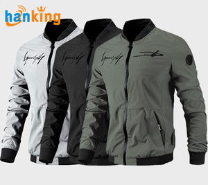 Nouveaux hommes lettre brodé Baseball manteaux haute qualité hommes Varsity veste décontracté col montant solide Bomber vestes - Product Image 1