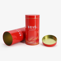 Boîte de café d'emballage hermétique ronde de luxe imprimée sur mesure boîte cylindrique de qualité alimentaire boîtes de conserve de thé avec couvercle enfichable