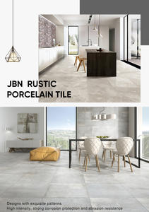 Gris antique 600*600mm <span class=keywords><strong>Carrelage</strong></span> de sol mat aspect ciment Porcelaine mat émaillée Carrelages de mur de sol rustique pour le salon - Product Image 6