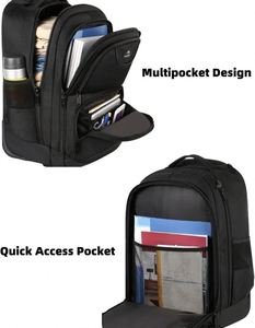 BSCI Exceptional Rolling Backpack with <b>Wheels</b> for Our Door's <b>Traveling</b> School Laptop <b>Bag</b> - Product Image 2