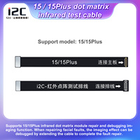 Cable de extensión I2C de matriz de puntos para iPhone 15 Pro Max, cable flexible de reparación de rejilla facial para prueba de alineación de Face ID en 15pm