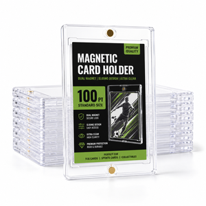 Rigid Sliding Magnetic <strong>Card</strong> <strong>Holder</strong> With Transparent PS Case For TCG <strong>Baseball</strong> Basketball <strong>Cards</strong>-Customizable - Product Image 1