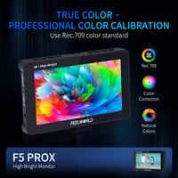 FEELWORLD F5 PROX DSLR-Kamera-Feldmonitor, Sonnenlichtsichtbar 1600 nit, Multifunktional, F970 Installationskit, Direktvertrieb ab Werk
