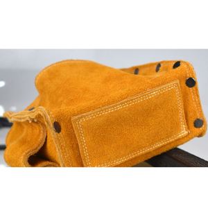 Heavy Duty 4 Pockets <b>Leather</b> <b>Tool</b> Belt Multipurpose Pockets Work Organizer Pouch Framing Fat Lip <b>Tool</b> Holder for Carpenter - Product Image 3