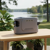 Chauffe-eau au gaz portable écologique pour l'extérieur - Ultra-léger, design pliable de 3 L, résistant à l'eau, idéal pour le camping et la randonnée