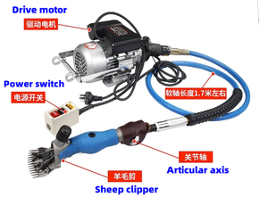 Machine à tailler la laine et les poils de cheval électrique agricole, haute puissance et efficace, machine à tondre manuelle - Product Image 4