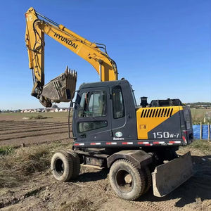 ¡OFERTA ESPECIAL! Excavadora de orugas HYUNDAI 150W-7 usada, 15 toneladas, motor diésel, bombas de buena calidad, gran fuerza de excavación, lista para enviar hoy. - Product Image 1