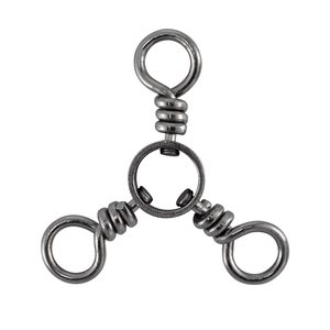 Fishing Accessories Tackle Patterned Fishing <b>Snap</b> Connector Copper 3 Colors Three-way Connector Fishing Swivel - Product Image 1