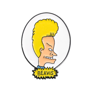 Insignias personalizadas, dibujos animados divertidos creativos, <span class=keywords><strong>Beavis</strong></span> y Butt-head Do America, broche de recuerdo de película, Pin de solapa esmaltado - Product Image 5
