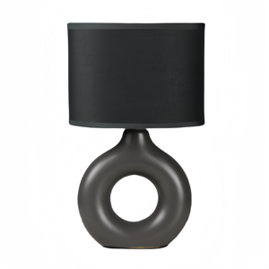 Nghệ Thuật Hiện Đại Thiết Kế Phòng Ngủ Đèn Vòng Gốm Cơ Sở Với Ellipse Vải Đèn Shades Bàn Ánh Sáng Cho Nhà Phòng Khách Trang Trí Nội Thất - Product Image 1
