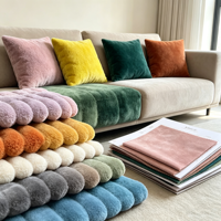 Tissu en velours côtelé teint respirant 100 % polyester tricoté uni CHENXIN, 2,5 cm, poids moyen, 280 GSM, multicolore pour housse de canapé