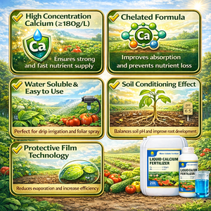 Fertilizante de Calcio Soluble en Agua para Cultivo de Vegetales, Fertilizante Líquido para Riego y Aplicación <span class=keywords><strong>Foliar</strong></span> - Product Image 5