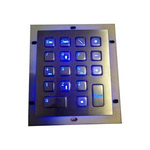 IP65 công nghiệp gồ ghề thép không gỉ gắn nút USB Số đèn nền kiểm soát truy cập ATM kiosk <span class=keywords><strong>b</strong></span>àn phím - Product Image 2