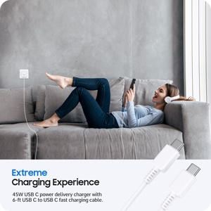 Hnt อะแดปเตอร์ชาร์จเร็วพิเศษชนิด C พร้อมสาย5A สำหรับ <span class=keywords><strong>Samsung</strong></span> Galaxy 22 23 24 24 24 24 24 W <span class=keywords><strong>45W</strong></span> PPS - Product Image 6