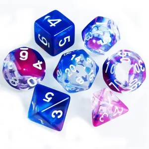 Manufatocry Cute New Fashion Polyhedral D6 16mm Acrylic Dice Set for Board Games
