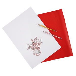 Mỏng hai mặt giấy <span class=keywords><strong>Carbon</strong></span> Đỏ 51.6cm x 10m <span class=keywords><strong>carbon</strong></span> thấp văn phòng và đồ dùng học tập - Product Image 4