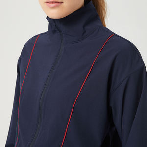 Custom Oem Hoodies Gym Wear Half Zip Pullover Jogging Crop Top Veste Coupe-Vent pour Femmes - Product Image 5