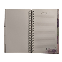 Carnet de Prières et de Dévotion Relié Rigide avec Spirale, 365 Journées, Onglets Personnalisés, Pelliculé et Gaufré