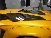 Kit de carrosserie personnalisé en fibre de carbone pour Lamborghini Aventador LP700, nouveau style amélioré, avec décoration de fentes d'aération latérales