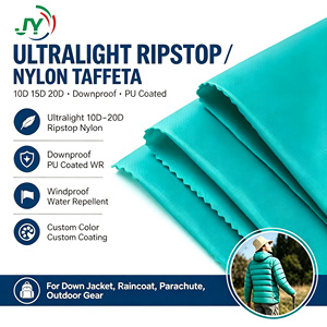 Tissu en nylon taffetas tissé ultraléger 10D 15D 20D Ripstop Imperméable et coupe-vent <span class=keywords><strong>pour</strong></span> sacs, doudounes et parapluies - Product Image 1