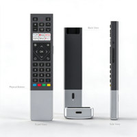 Control Remoto Inteligente de Voz JCXK RCT2039 ODM, Duradero, de Aluminio, para Cine en Casa, con IR Personalizado, Recargable y Programable