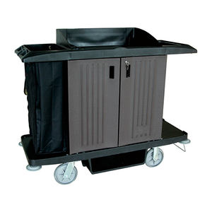 CHAOBAO D-205N Chariot de préposé aux chambres de haute qualité Chariot de ménage noir de qualité supérieure pour hôtels <span class=keywords><strong>Design</strong></span> moderne Matière plastique - Product Image 5