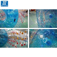 Balle d'eau gonflable Zorb, balle roulante aquatique, balle hamster humaine, matériau épaissi de haute qualité