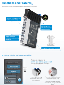 Inovance PLCプログラミング簡単AC700 AC800 H5U & AM600シリーズローカル & リモートI/<span class=keywords><strong>O</strong></span>拡張GL20 I/<span class=keywords><strong>O</strong></span>モジュールGL20-0016ETNイーサネット - Product Image 5