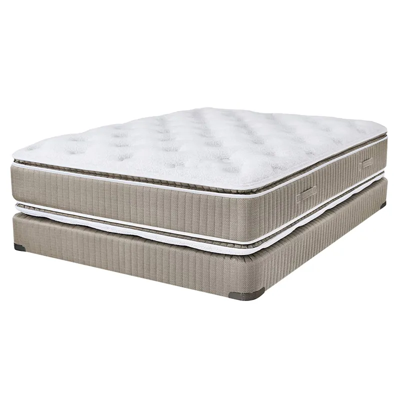 Matelas à ressorts ensachés de style moderne et luxueux avec mousse à gel à mémoire de forme et mousse de sommeil bien équilibrée-pour chambre à coucher