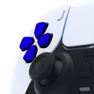 EXtremeRate - Repuesto de Botón Direccional D-pad Azul Cromado Brillante para Controlador PS4/PS5/PS5 Edge - Product Image 4