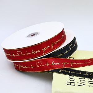Đôi Vàng polyester <span class=keywords><strong>ribbon</strong></span> in tim <span class=keywords><strong>Ribbon</strong></span> nướng Hoa bọc <span class=keywords><strong>Valentine</strong></span> <span class=keywords><strong>Ribbon</strong></span> - Product Image 3